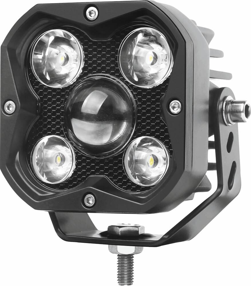 Phare de travail carré LED 12/24V 30W 3500 lumens BLACK SERIES