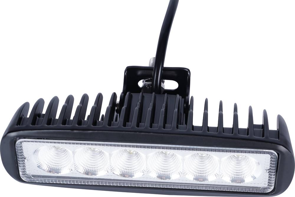 Phare de travail rectangle LED 10/30V 18W 1200 lumens